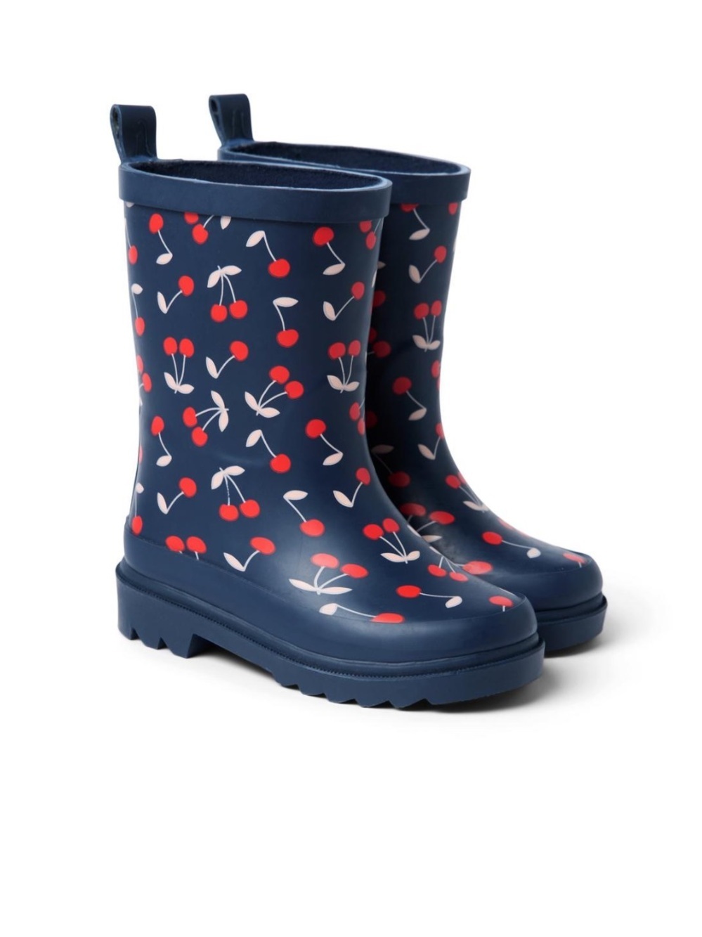 Janie and Jack Cherry Print Little Girl Rain Boots Size 12